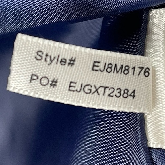 ELIZA J COLD SHOULDER FLORAL ORGANZA MAXI DRESS GOWN - Picture 14 of 15